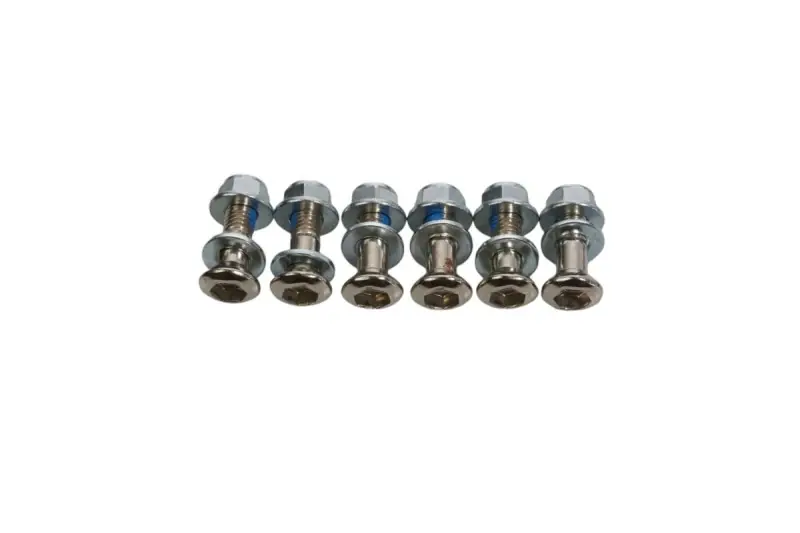 Wysoka jakość ACCEL KOMPLET ŚRUB ZĘBATKI TYLNEJ Z NAKRĘTKAMI (6 SZT.) M8 X 1,25 X 27MM