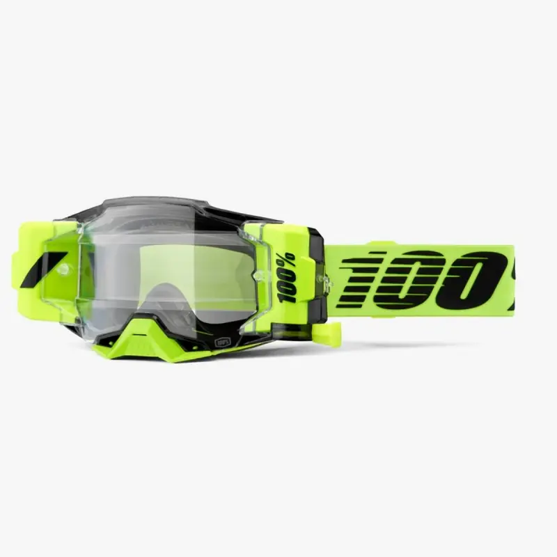 100 PROCENT GOGLE ARMEGA FORECAST ROLL-OFF NEON YELLOW - KOLOR ŻÓŁTY FLUO / CZARNY SZYBKA PRZEŹROCZYSTA Tani