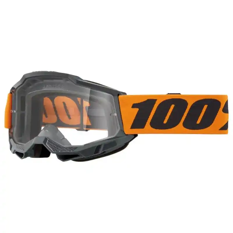 100 PROCENT GOGLE ACCURI 2 ORANGE - CLEAR LENS - KOLOR CZARNY/POMARAŃCZOWY SZYBKA PRZEŹROCZYSTA Najlepsza cena