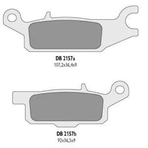 DELTA BRAKING KLOCKI HAMULCOWE KH445 YAMAHA YFM 550 GRIZZLY ‘11-14, YFM 700 GRIZZLY ‘07-18 LEWY TYŁ - ZASTĘPUJĄ DB2157MX-N ORAZ DB2157QD-N Szybka wysyłka