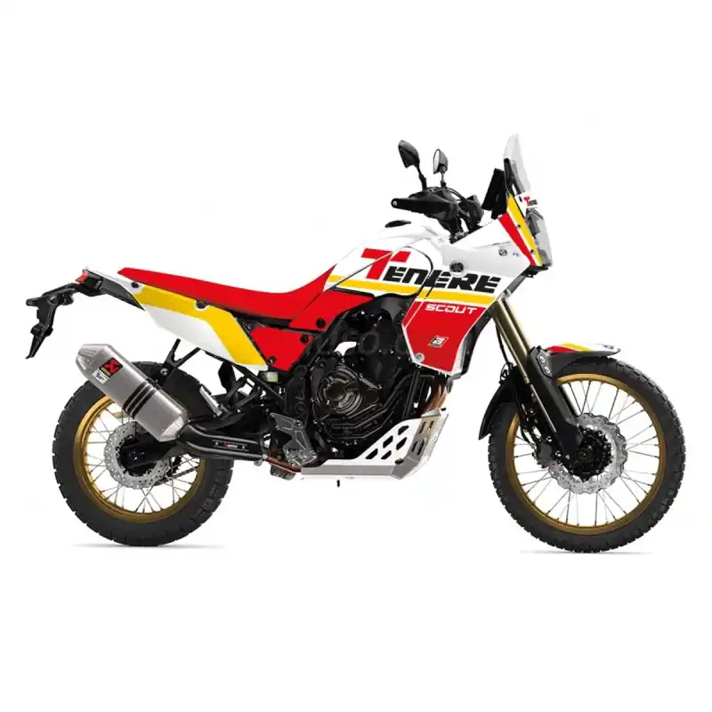Rabat BLACKBIRD KOMPLET NAKLEJEK (OKLEIN) + POKROWIEC POSZYCIE NA SIEDZENIE YAMAHA XTZ 700 TENERE ‘20-‘23 (T7) KOLOR CZERWONY CZARNY