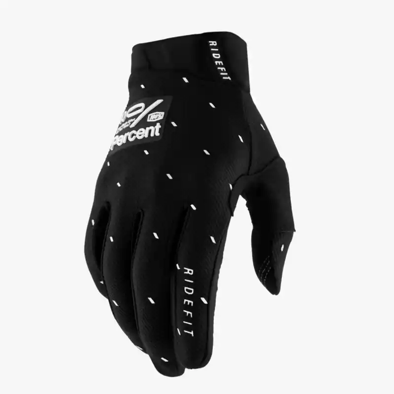 Oferta limitowana 100 PROCENT RĘKAWICE CROSS/ENDURO RIDEFIT SLASHER BLACK KOLOR CZARNY/BIAŁY ROZMIAR XL