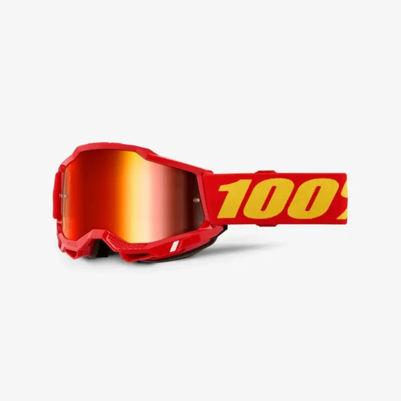 Promocja 100 PROCENT GOGLE ACCURI 2 RED - MIRROR RED LENS KOLOR CZERWONYY/ŻÓŁTY SZYBA CZERWONE LUSTRO