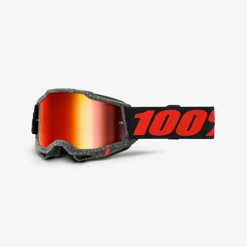 100 PROCENT GOGLE ACCURI 2 HUARAKI - MIRROR RED LENS - KOLOR SZARY/CZARNY/CZERWONY SZYBKA CZERWONE LUSTRO Do wyczerpania zapasów