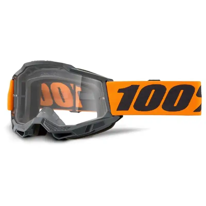 100 PROCENT GOGLE ACCURI 2 OTG ORANGE - CLEAR LENS - KOLOR CZARNY/POMARAŃCZOWY SZYBKA PRZEŹROCZYSTA Okazja
