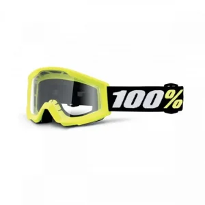 100 PROCENT GOGLE STRATA MINI YELLOW JUNIOR / KID / DZIECIĘCE KOLOR ŻÓŁTY (SZYBKA PRZEŹROCZYSTA) Tylko dziś