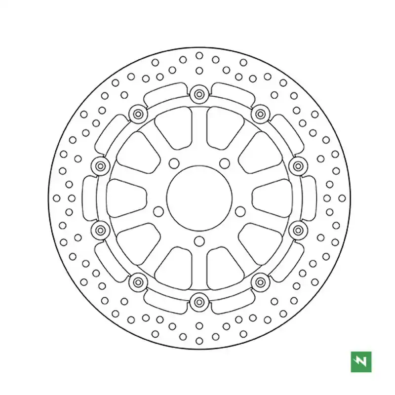 Nowość NEWFREN TARCZA HAMULCOWA PRZÓD SUZUKI GSXR600/750 ‘97-‘03; GSXR1000 ‘00-‘04; TL1000; GSXR1300 HAYABUSA ‘99-07; GSX 1400 ‘02-07 (320x69x5) PŁYWAJĄCA