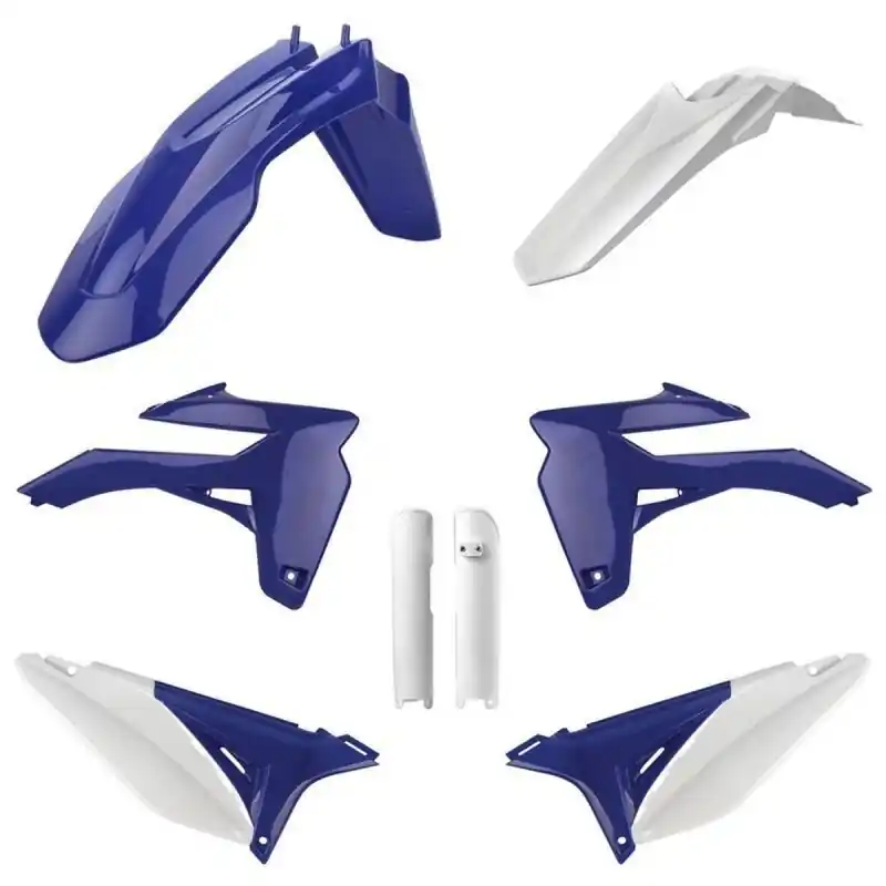 Bestseller POLISPORT KOMPLET PLASTIKÓW (FULL KIT) SHERCO SE-R/SEF-R ‘13-‘15 W ZESTAWIE OSŁONY AMORTYZATORÓW (8399000005) KOLOR NIEBIESKI BIAŁY OEM