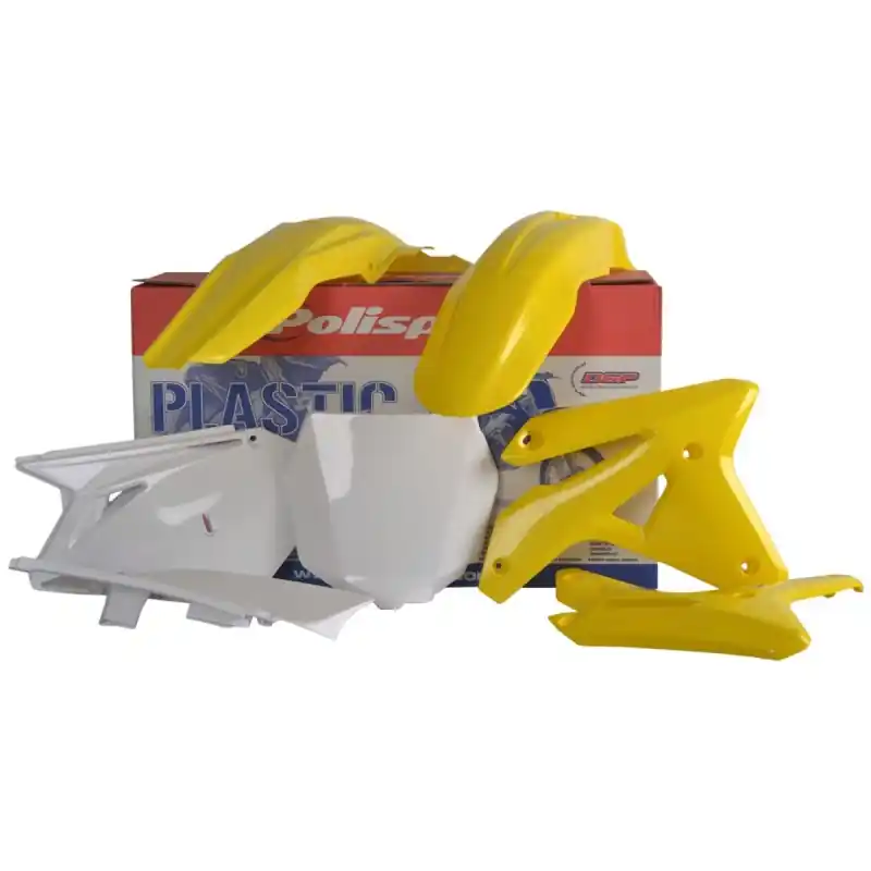 Wyjątkowa oferta POLISPORT KOMPLET PLASTIKÓW SUZUKI RMZ 450 ‘07 KOLOR ŻÓŁTY OEM