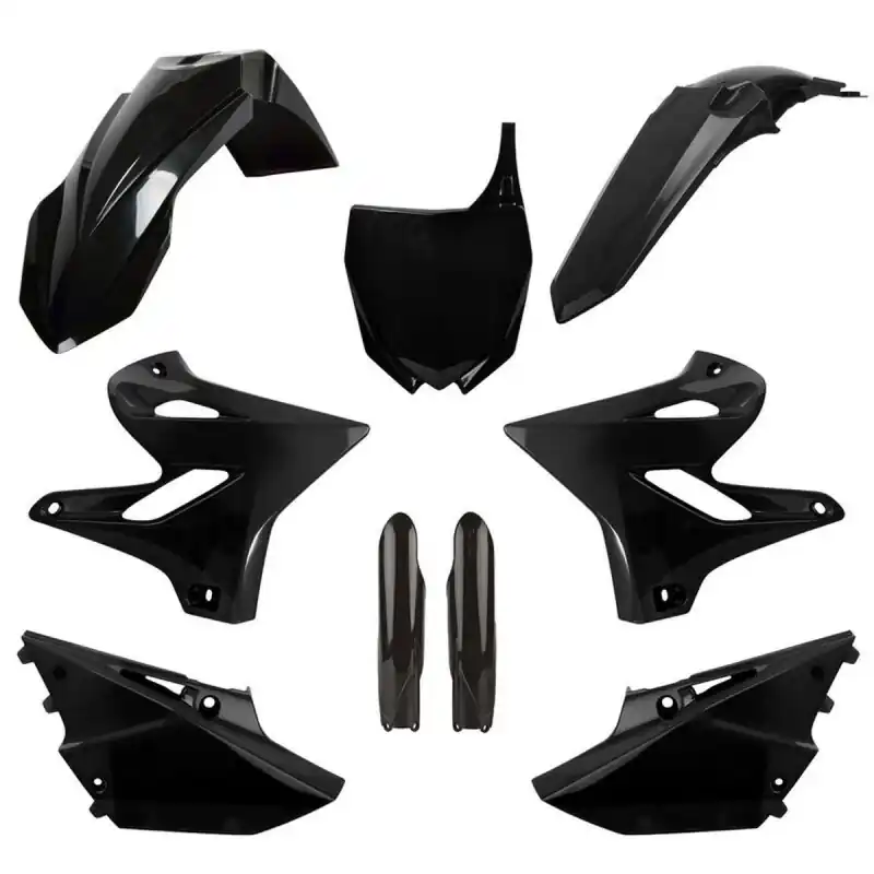Darmowy zwrot POLISPORT KOMPLET PLASTIKÓW (FULL KIT) YAMAHA YZ 125/250 ‘15-‘20 W ZESTAWIE TABLICA PRZEDNIA (8678400002) I OSŁONY AMORTYZARORÓW (8352000002) KOLOR CZARNY