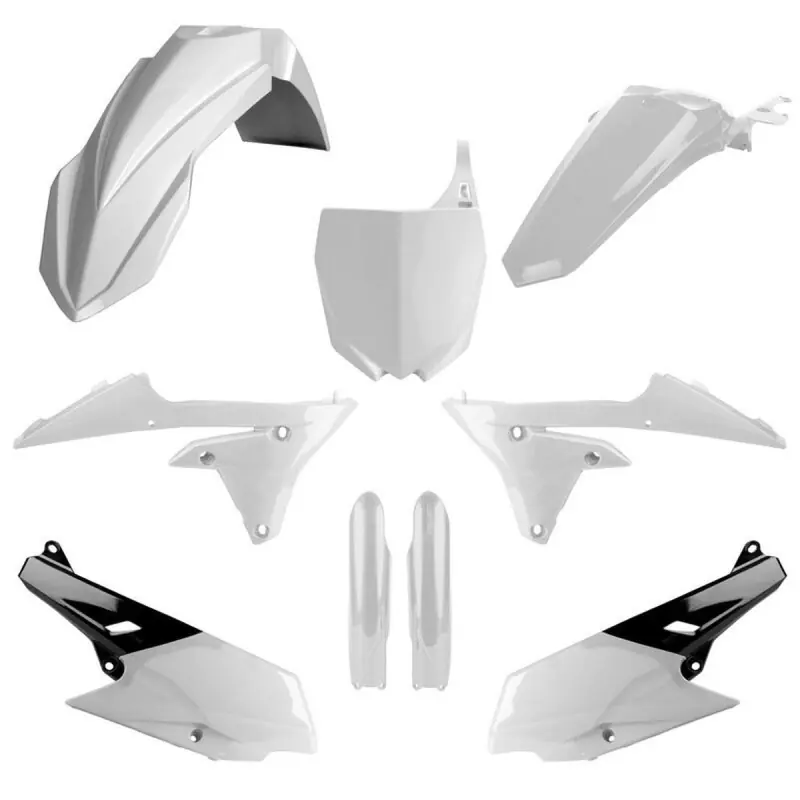 Hit sprzedaży POLISPORT KOMPLET PLASTIKÓW (FULL KIT) YAMAHA YZ 250F ‘14-‘18; YZ 450F ‘14-‘17 W ZESTAWIE TABLICA PRZEDNIA (8678400001) I OSŁONY AMORTYZARORÓW (8352000001) KOLOR BIAŁY