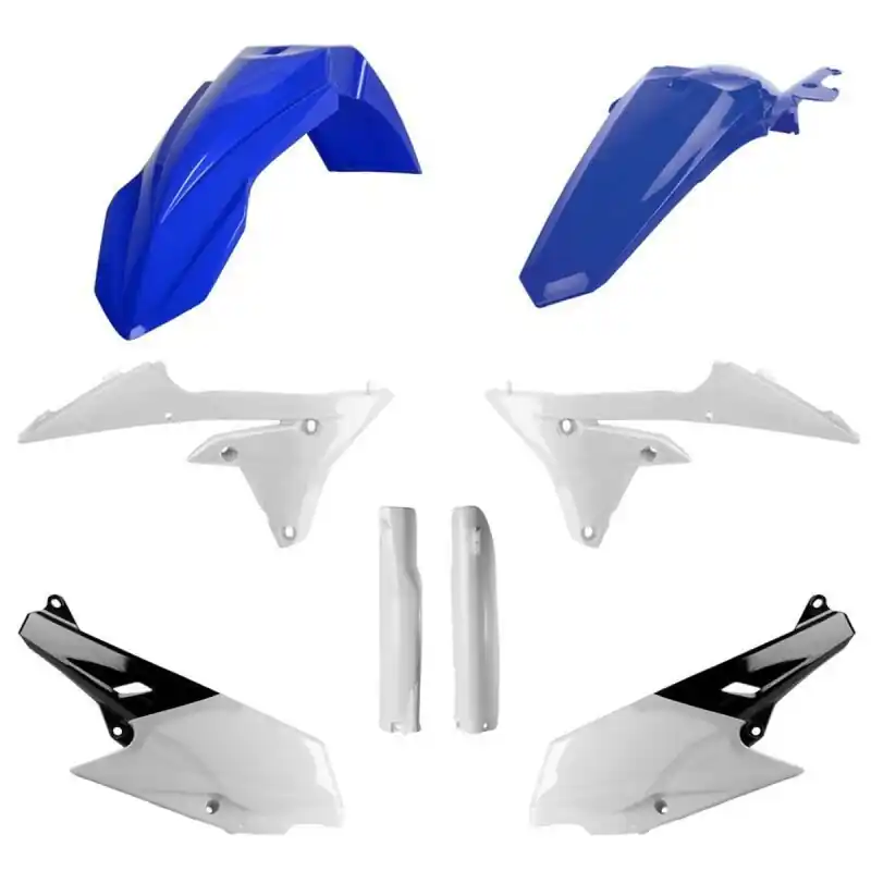 Obniżka ceny POLISPORT KOMPLET PLASTIKÓW (FULL KIT) YAMAHA WR 250F ‘15-‘19; WR 450F ‘16-‘18 W ZESTAWIE OSŁONY AMORTYZARORÓW (8398200001) KOLOR NIEBIESKO BIAŁY OEM